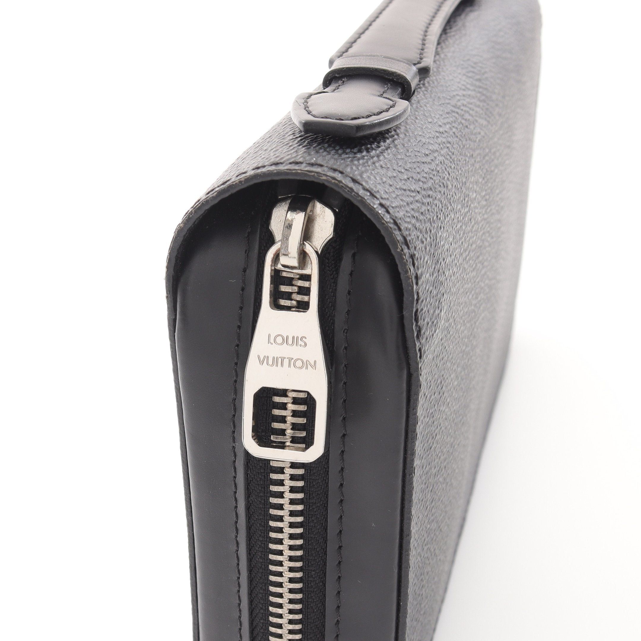 Louis Vuitton Louis Vuitton Zippy Xl Damier Graphite Travel Case Round Zipper Long Wallet Leather Black Size ONE SIZE - 8 Thumbnail