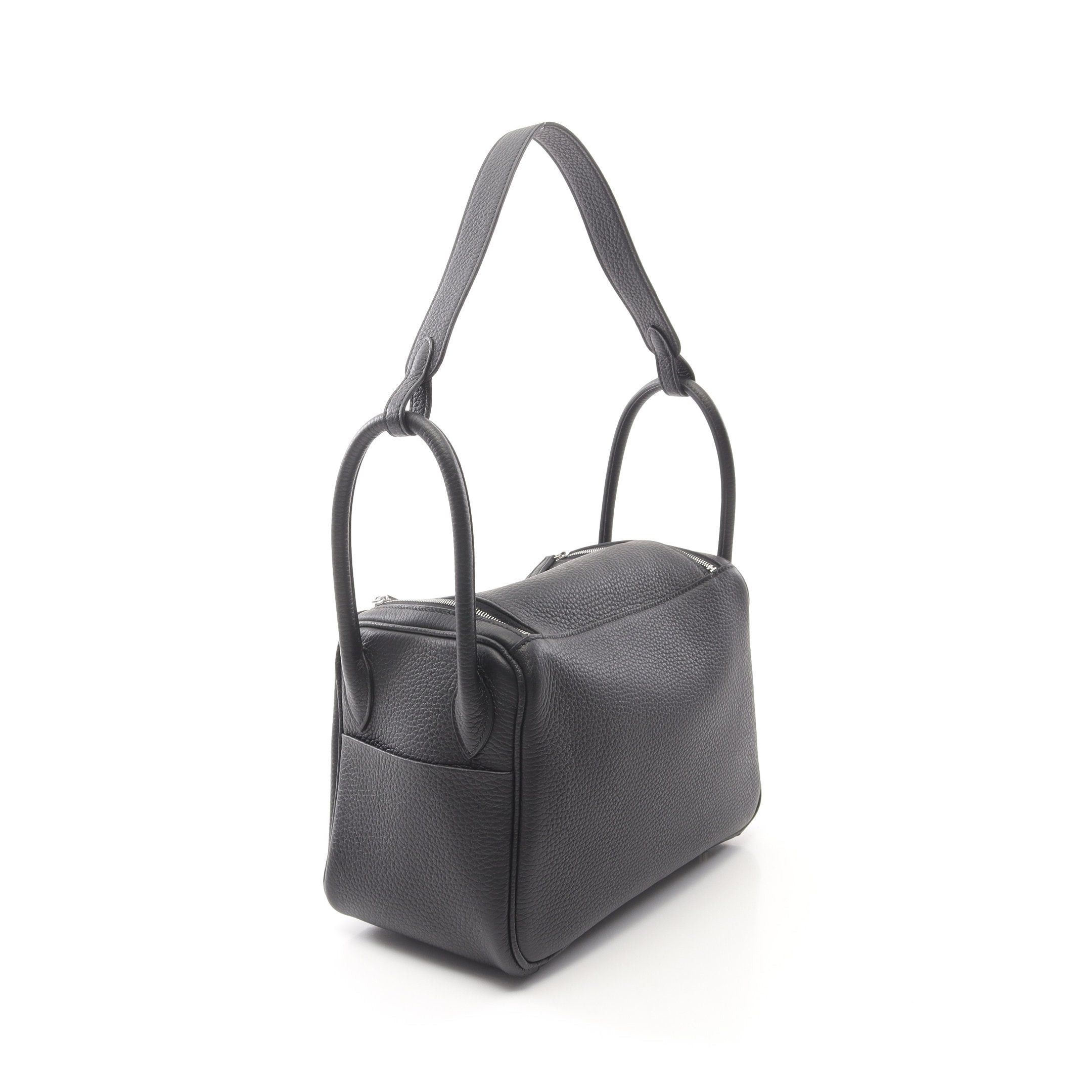 Hermes Hermes Lindy 26 Shoulder Bag Clemence Leather Black Silver Hardware K Stamp Size ONE SIZE - 2 Thumbnail