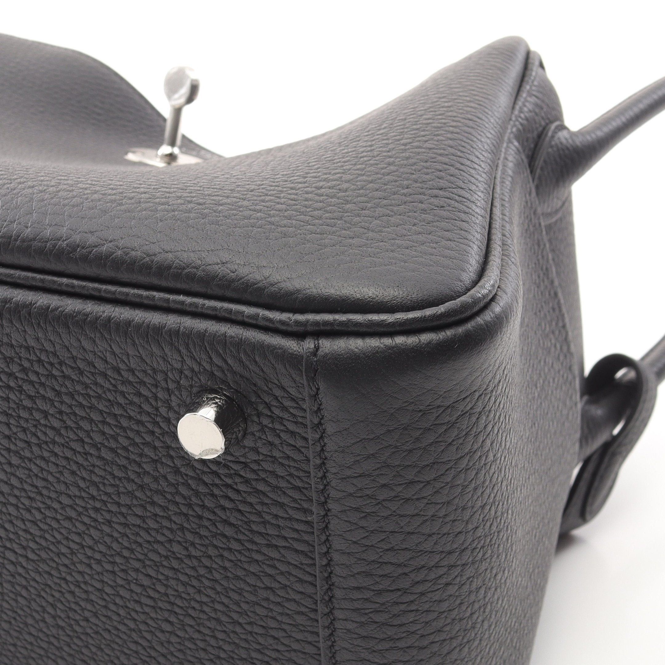 Hermes Hermes Lindy 26 Shoulder Bag Clemence Leather Black Silver Hardware K Stamp Size ONE SIZE - 6 Thumbnail
