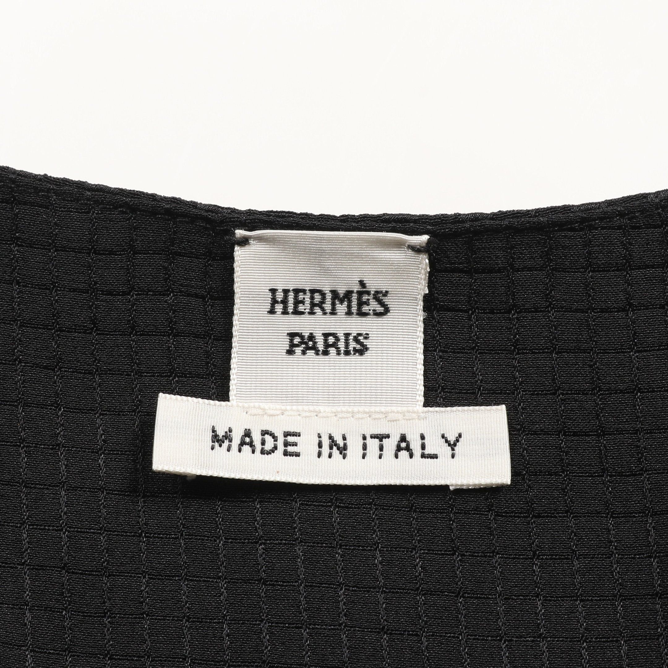 Hermes Hermes Mosaic One Piece Silk Black Size ONE SIZE - 3 Thumbnail