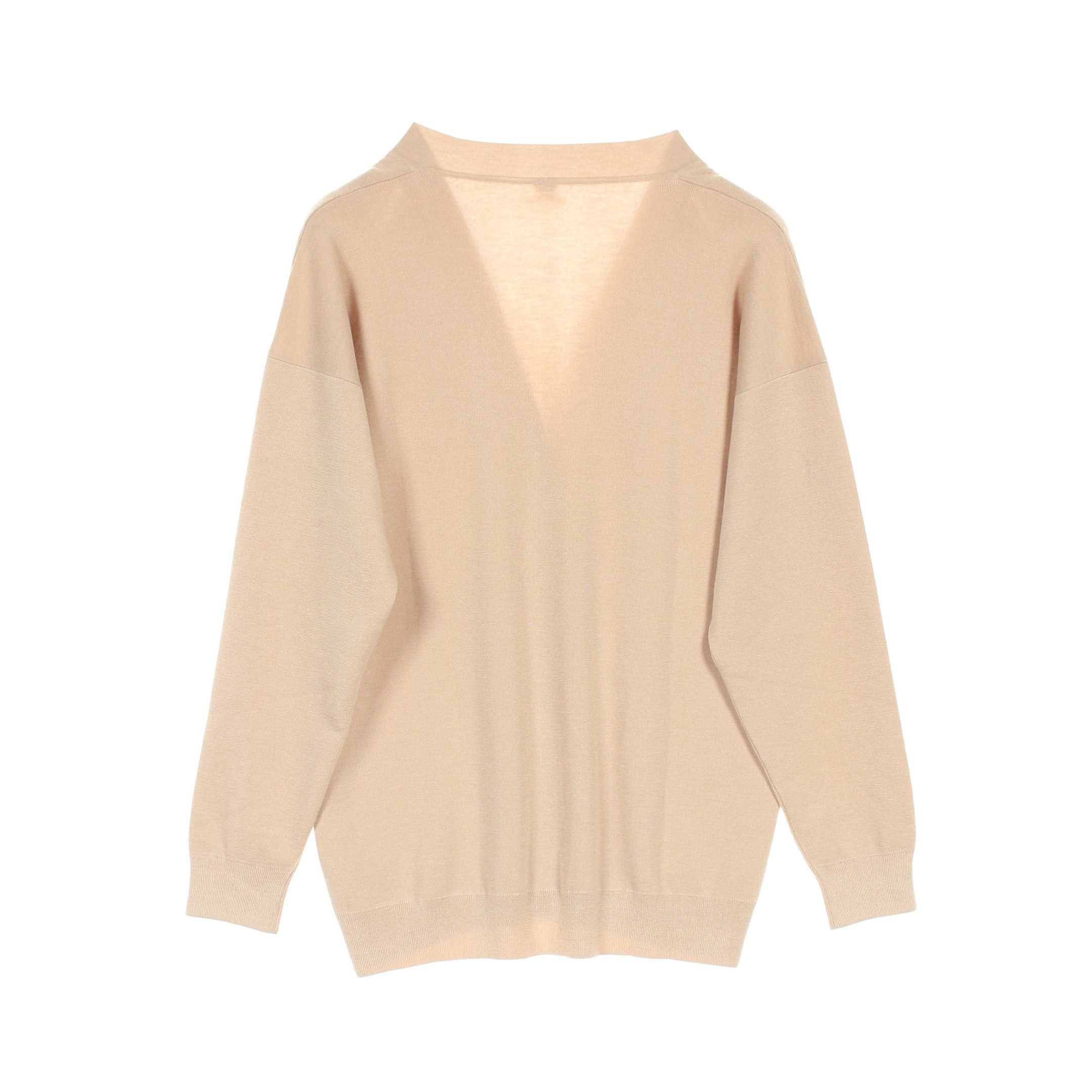 Hermes Hermes Cardigan Cashmere Silk Beige Logo Button Size ONE SIZE - 2 Thumbnail