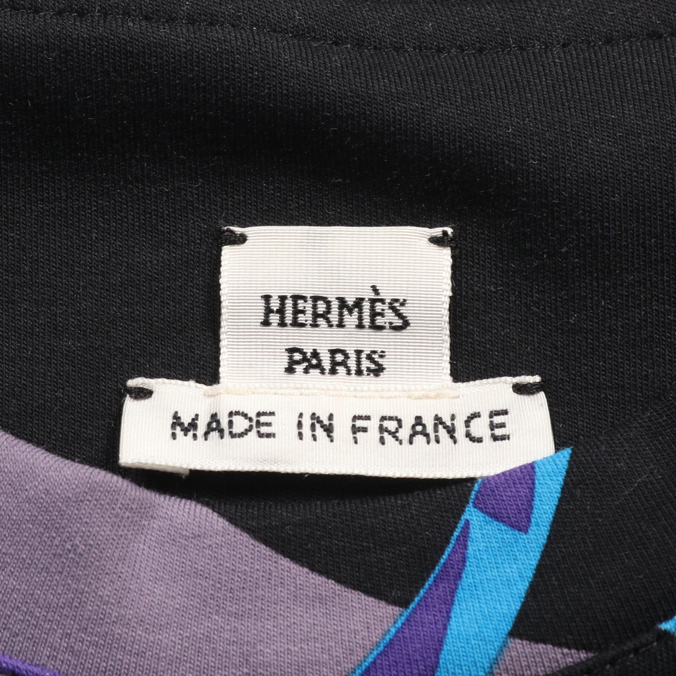 Hermes Hermes Figure Artistique T-Shirt Cotton Black Multicolor Size ONE SIZE - 3 Thumbnail