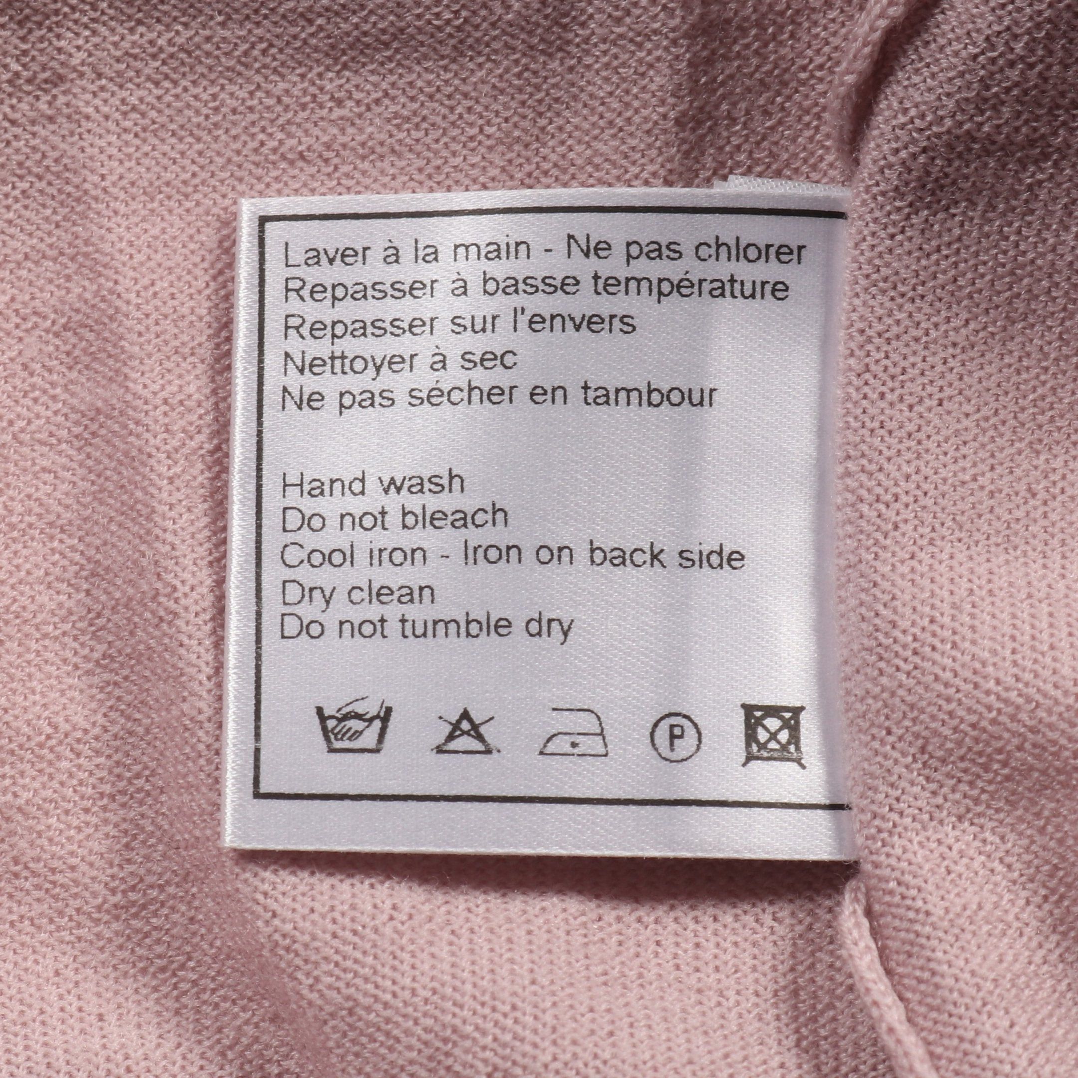 Chanel Chanel Coco Mark Knit Short Sleeve Wool Pink 05A Size ONE SIZE - 5 Thumbnail
