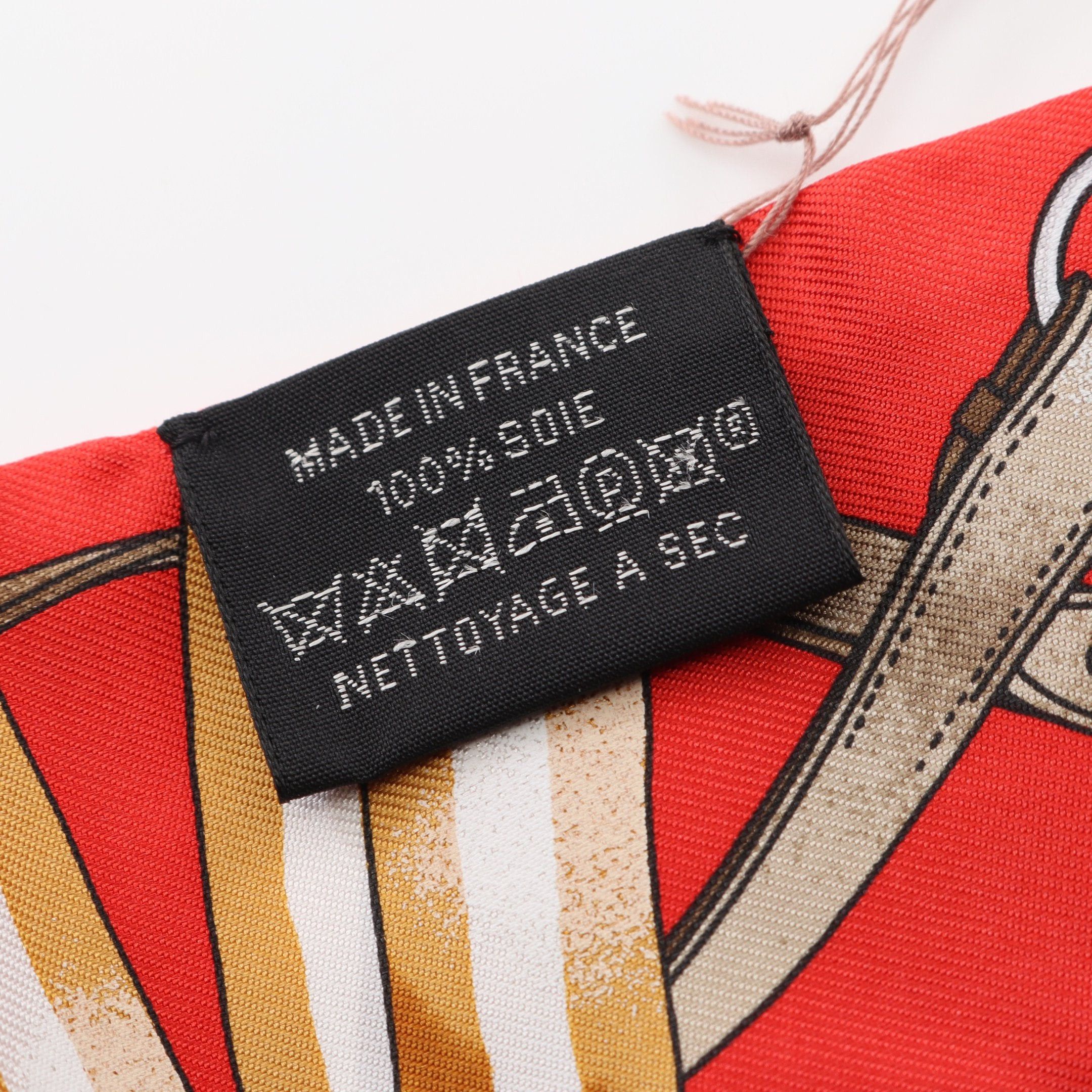 Hermes Hermes Twilly Jumping Ribbon Scarf Silk Red Multicolor Size ONE SIZE - 3 Thumbnail