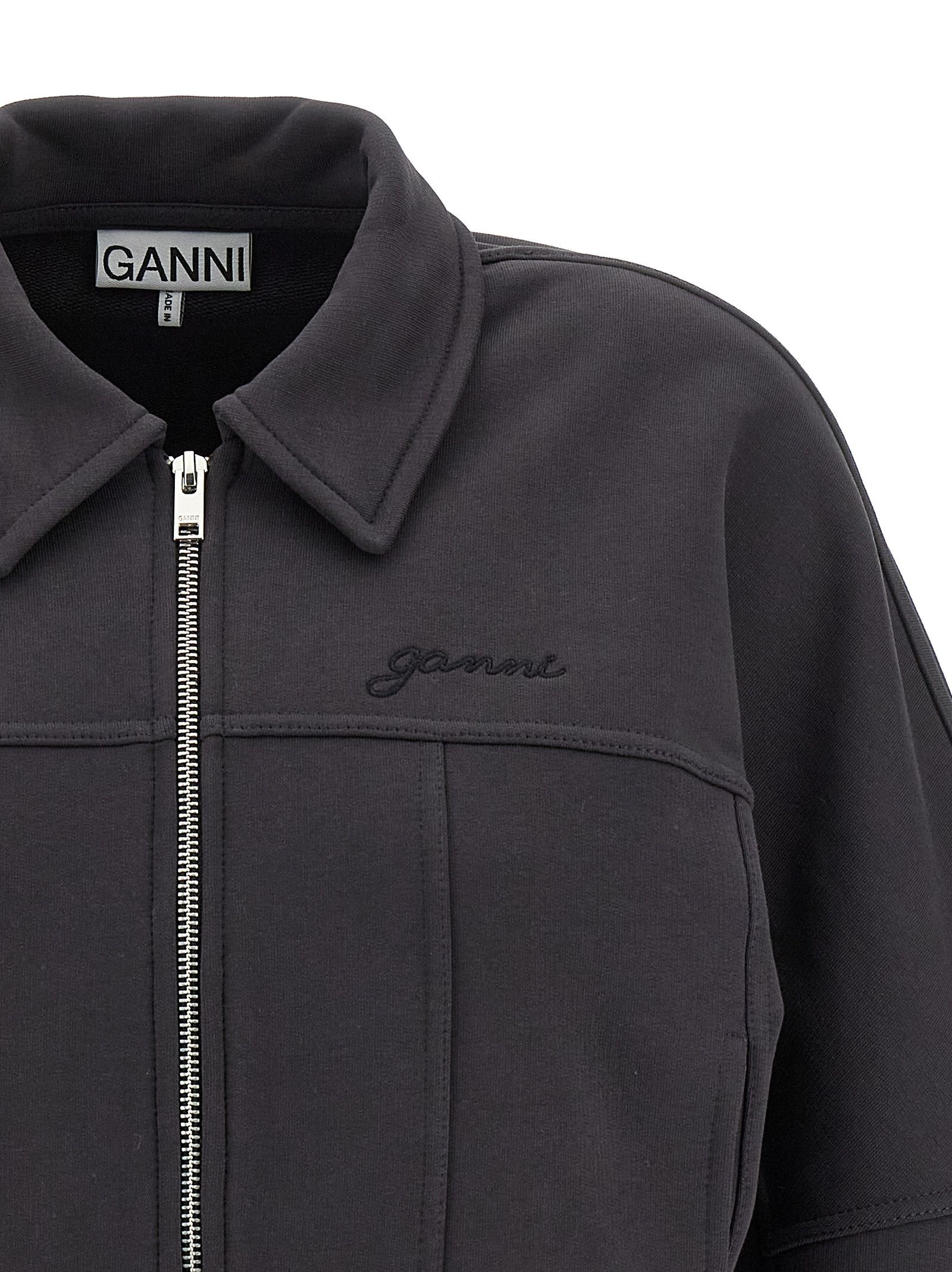 Ganni 'Heavy Terry Jersey' Bomber Jacket Size M / US 6-8 / IT 42-44 - 3 Thumbnail