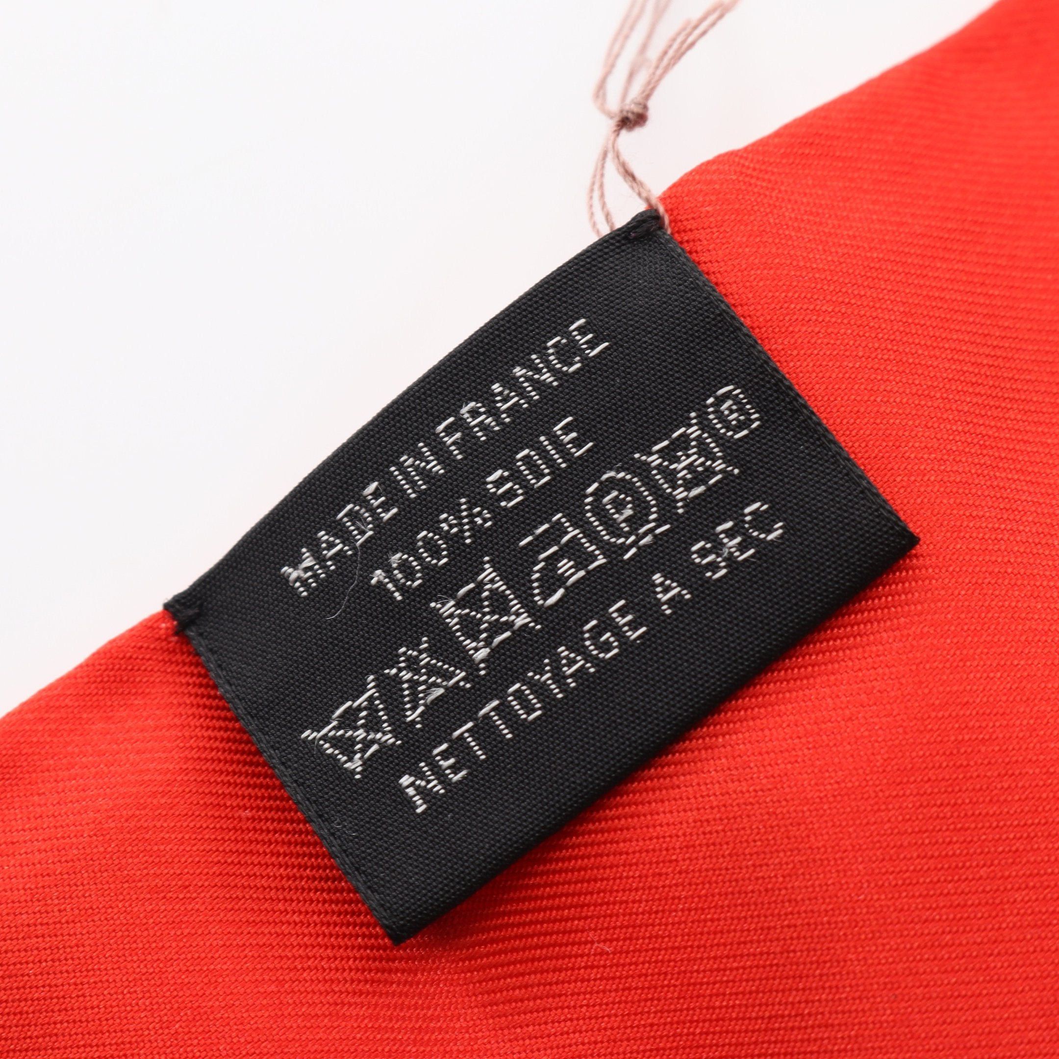 Hermes Hermes Twilly Tea Time Ribbon Scarf Silk Red Multicolor Size ONE SIZE - 3 Thumbnail