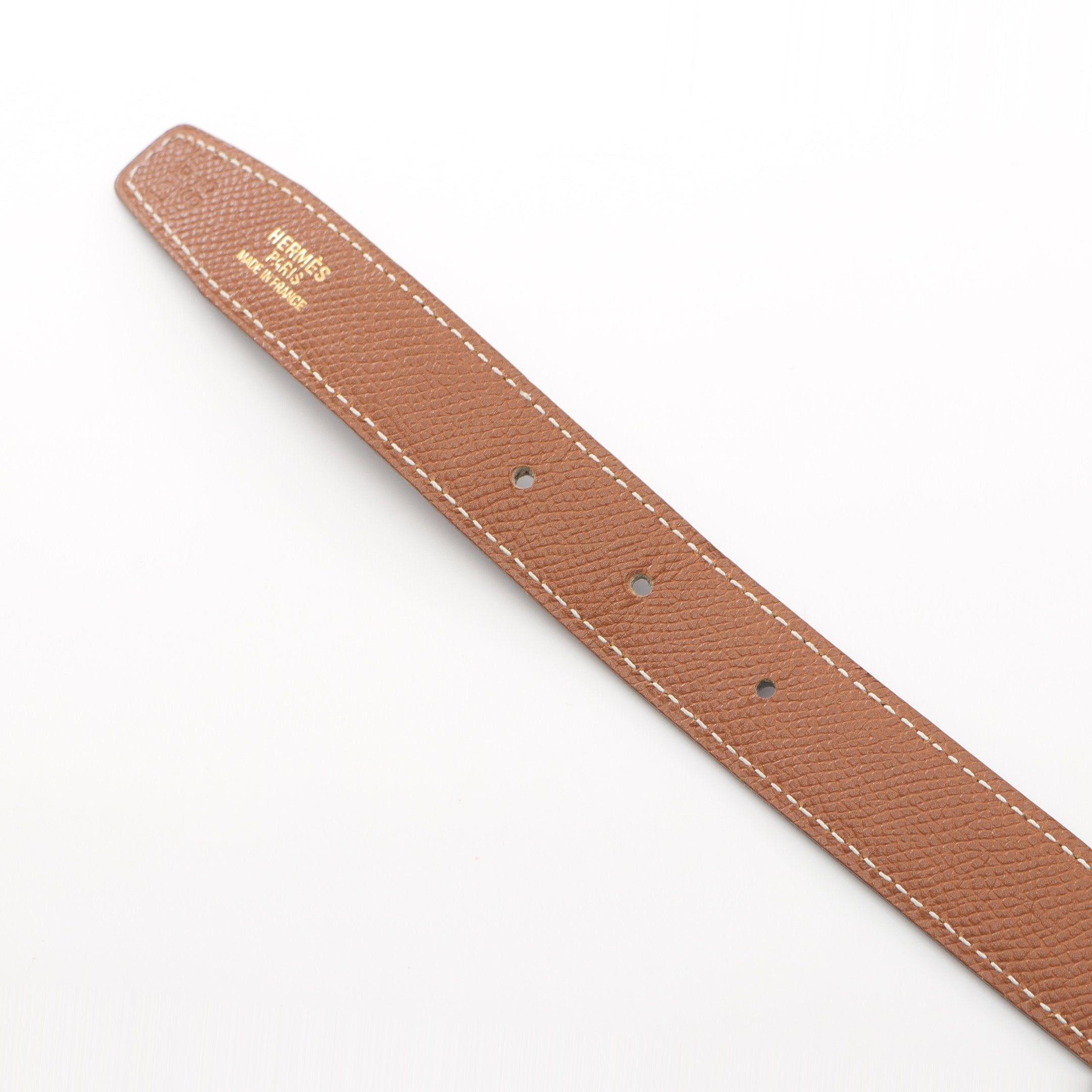 Hermes Hermes Constance H-Belt Belt Leather Black Brown Gold Hardware □ A Stamp Size ONE SIZE - 3 Thumbnail