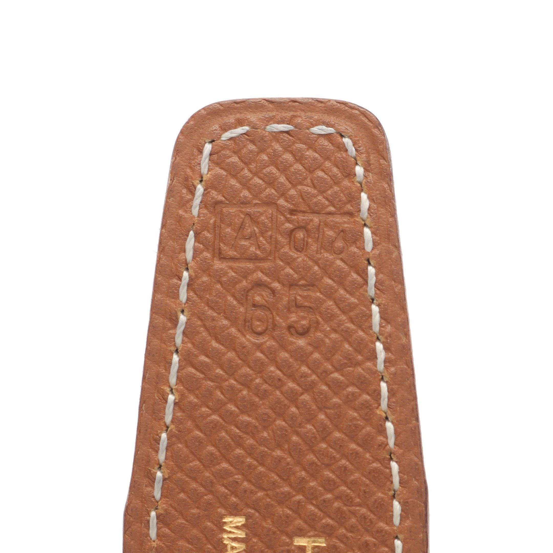 Hermes Hermes Constance H-Belt Belt Leather Black Brown Gold Hardware □ A Stamp Size ONE SIZE - 5 Thumbnail