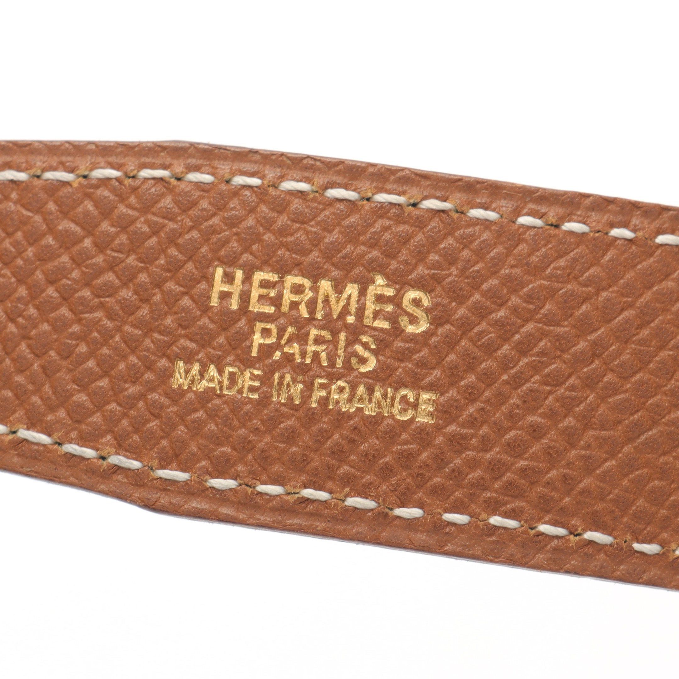 Hermes Hermes Constance H-Belt Belt Leather Black Brown Gold Hardware □ A Stamp Size ONE SIZE - 4 Thumbnail