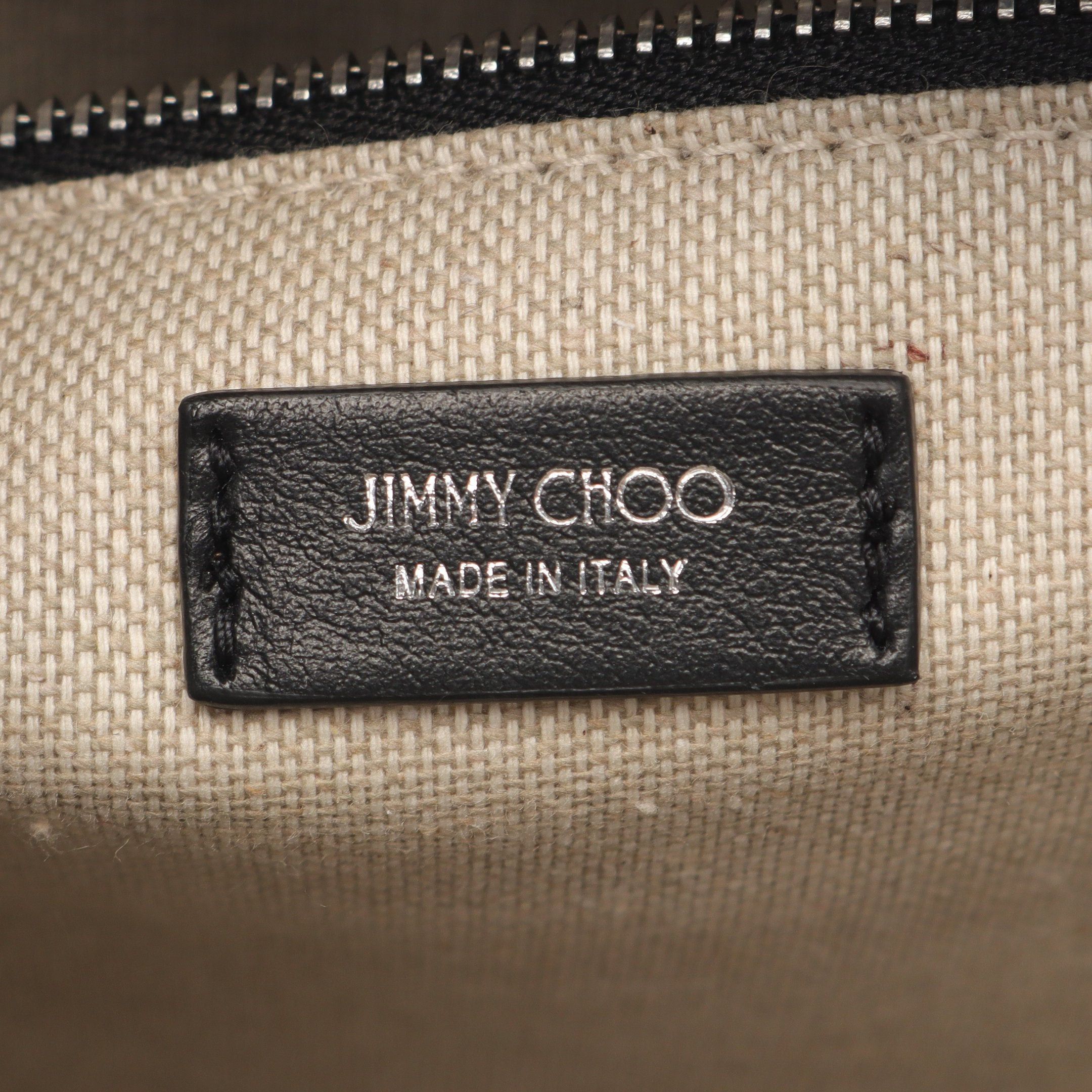Jimmy Choo Jimmy Choo N/S Tote M Shoulder Bag Canvas Leather Off White Black Size ONE SIZE - 4 Thumbnail