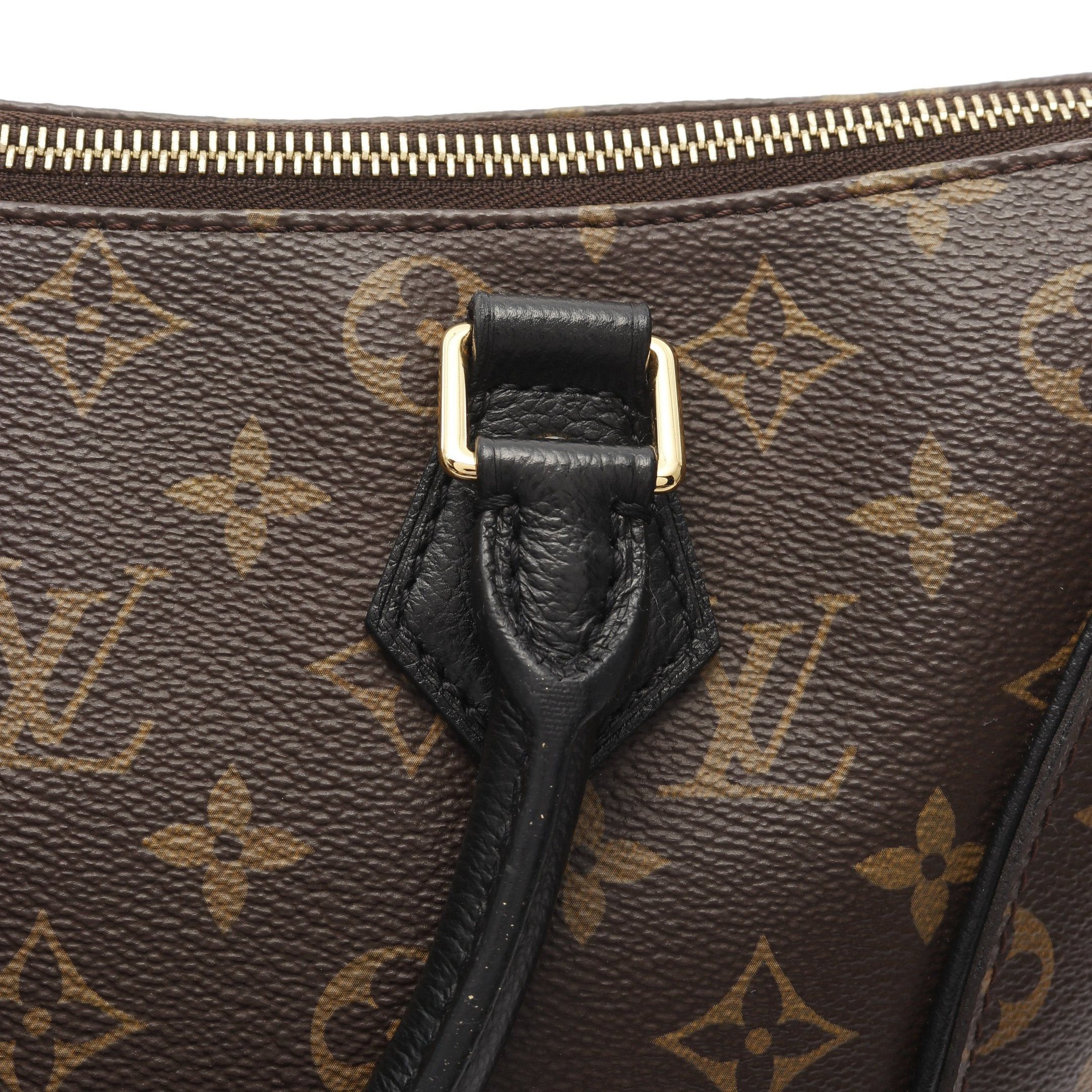 Louis Vuitton Louis Vuitton Tournelle Pm Monogram Noir Handbag Leather Brown Black Size ONE SIZE - 10 Thumbnail