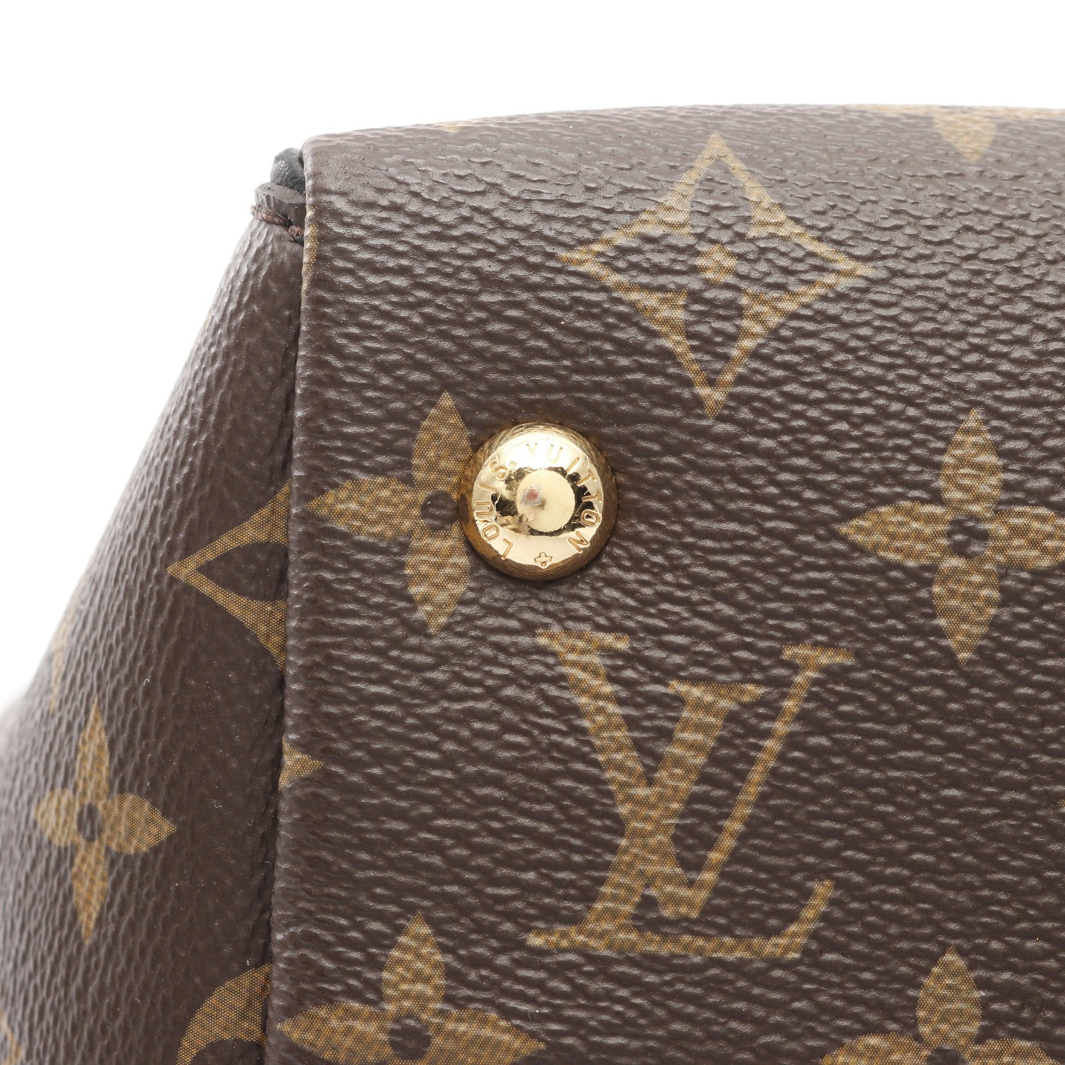 Louis Vuitton Louis Vuitton Tournelle Pm Monogram Noir Handbag Leather Brown Black Size ONE SIZE - 8 Thumbnail