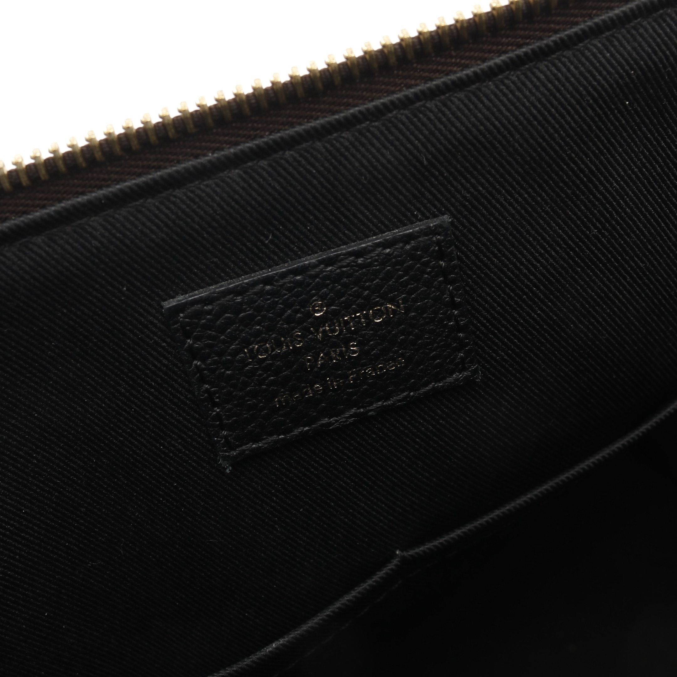 Louis Vuitton Louis Vuitton Tournelle Pm Monogram Noir Handbag Leather Brown Black Size ONE SIZE - 4 Thumbnail