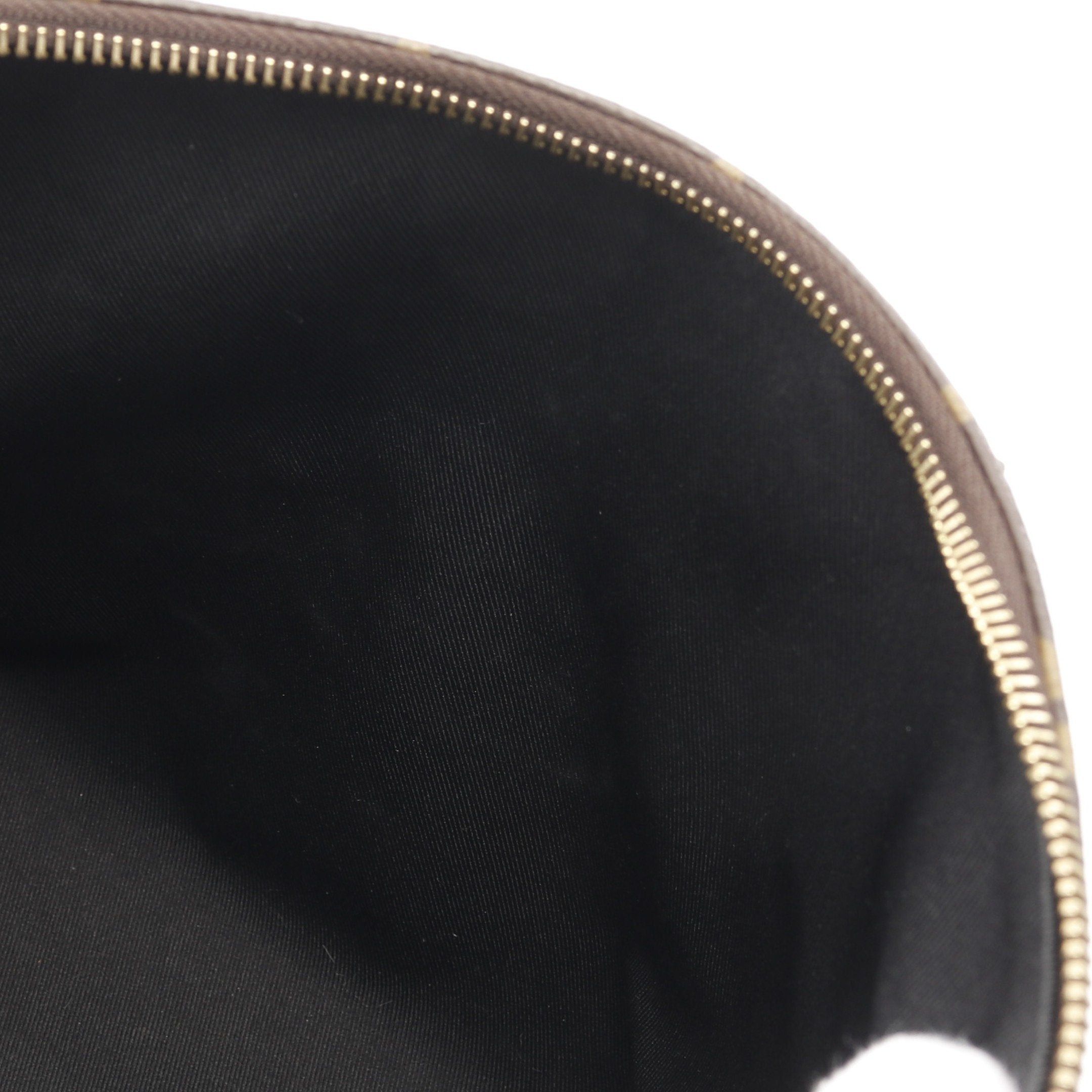 Louis Vuitton Louis Vuitton Tournelle Pm Monogram Noir Handbag Leather Brown Black Size ONE SIZE - 6 Thumbnail