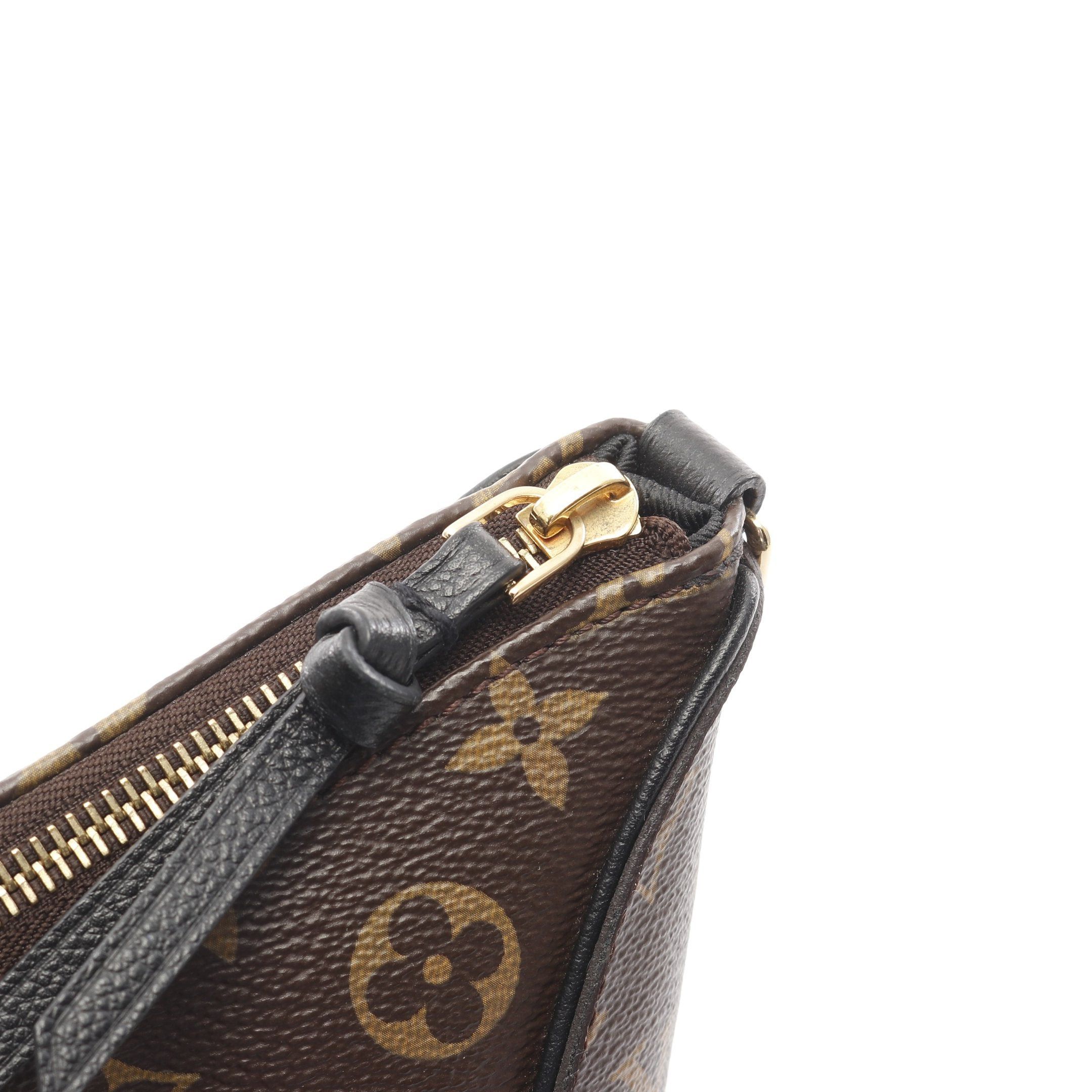 Louis Vuitton Louis Vuitton Tournelle Pm Monogram Noir Handbag Leather Brown Black Size ONE SIZE - 11 Thumbnail