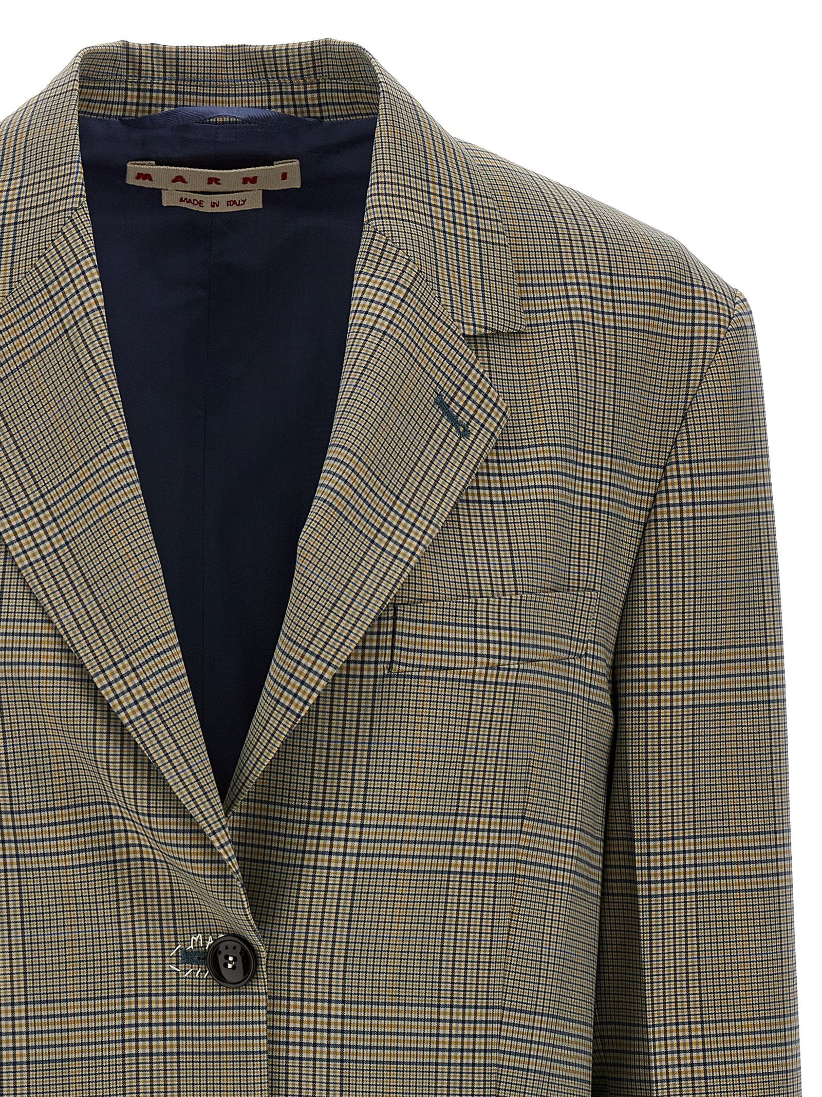 Marni Prince Of Wales Blazer Size XS / US 0-2 / IT 36-38 - 3 Thumbnail