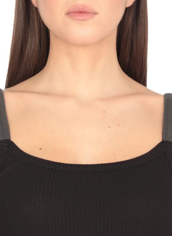 Brunello Cucinelli BRUNELLO CUCINELLI Women Tops ML171HE200 C101 Black Size M / US 6-8 / IT 42-44 - 5 Thumbnail