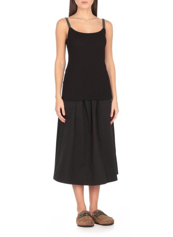 Brunello Cucinelli BRUNELLO CUCINELLI Women Tops ML171HE200 C101 Black Size S / US 4 / IT 40 - 3 Thumbnail