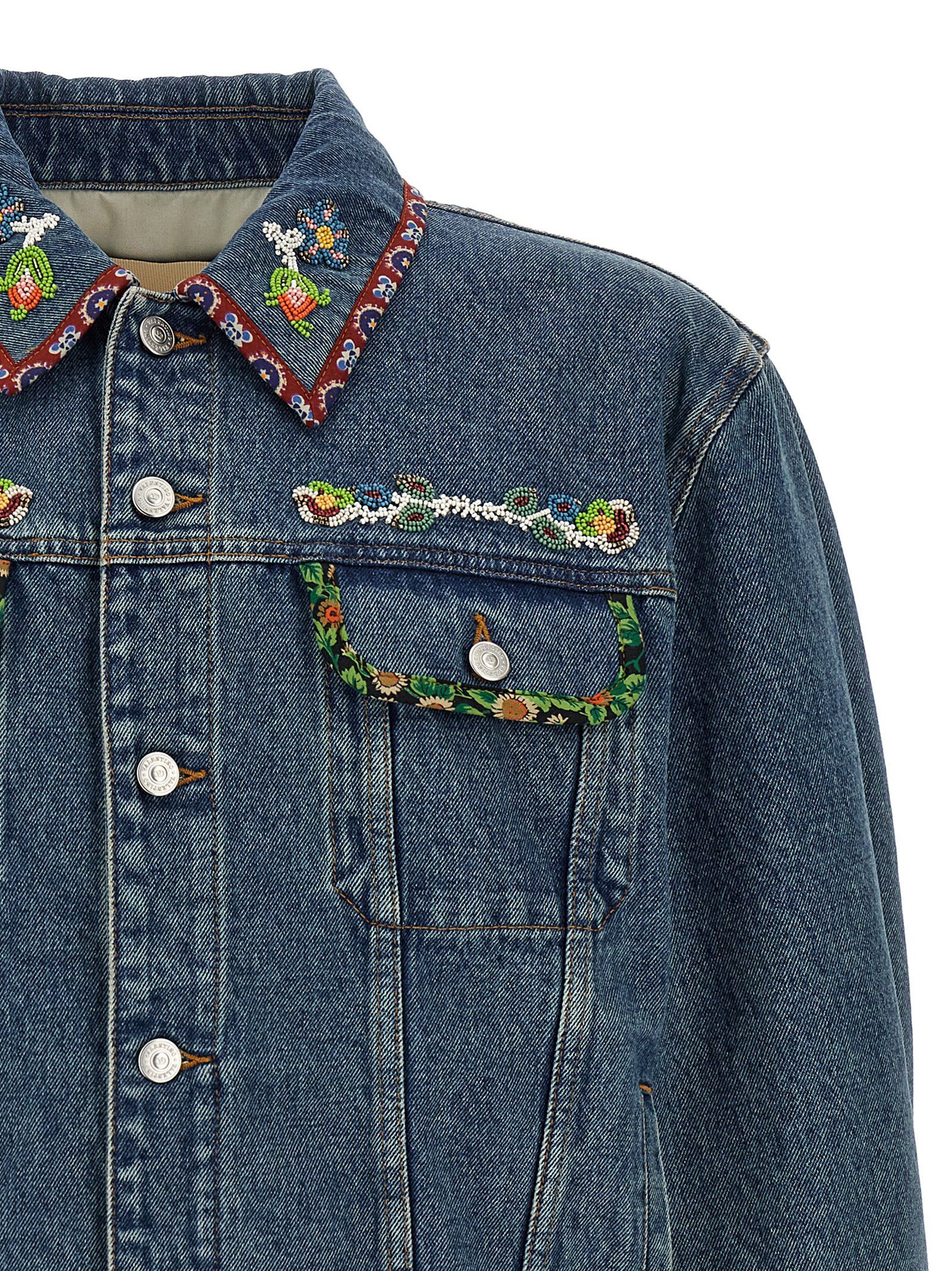 Valentino Valentino Garavani Denim Jacket Size US L / EU 52-54 / 3 - 3 Thumbnail