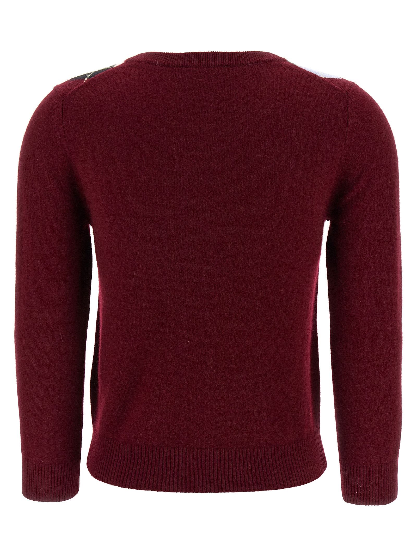 Ganni 'Burgundy Check' Cardigan Size XS / US 0-2 / IT 36-38 - 2 Thumbnail