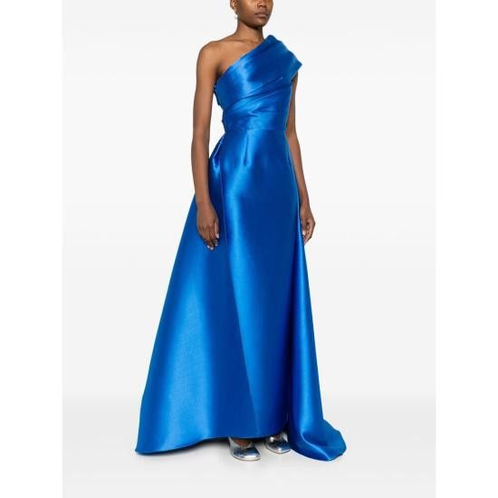 topaz blue dress Lydie Button Midi Dress — White & Blue Floral