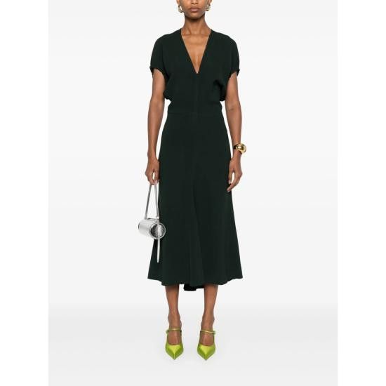 Victoria Beckham VICTORIA BECKHAM Women Dresses 1325WDR006381A DPINE GREEN Size XS / US 0-2 / IT 36-38 - 5 Thumbnail