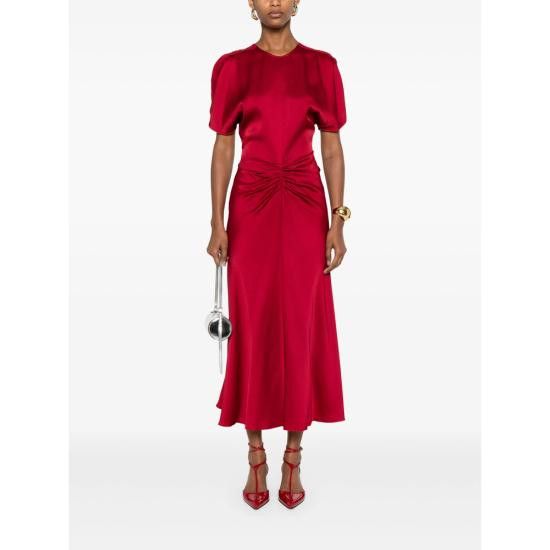 Victoria Beckham VICTORIA BECKHAM Women Dresses 1325WDR005227D ROSE RED Size M / US 6-8 / IT 42-44 - 2 Thumbnail