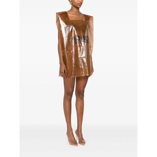 Fiorucci FIORUCCI Women Dresses W02SMDMN360PA NUDE BROWN Size M / US 6-8 / IT 42-44 - 4 Thumbnail
