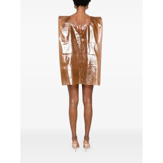 Fiorucci FIORUCCI Women Dresses W02SMDMN360PA NUDE BROWN Size S / US 4 / IT 40 - 2 Thumbnail