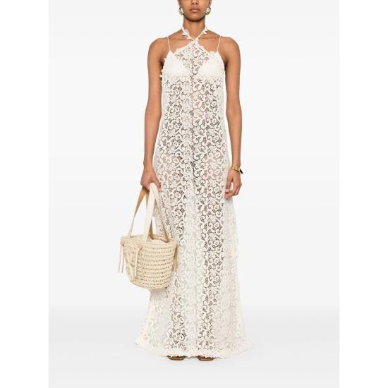 Ermanno Scervino ERMANNO SCERVINO Women Dresses D464Q603HGJ 10602 WHITE Size M / US 6-8 / IT 42-44 - 2 Thumbnail