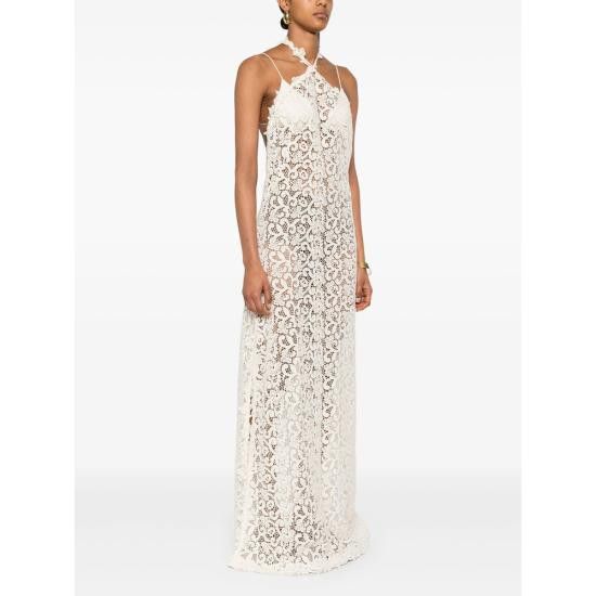 Ermanno Scervino ERMANNO SCERVINO Women Dresses D464Q603HGJ 10602 WHITE Size M / US 6-8 / IT 42-44 - 3 Thumbnail