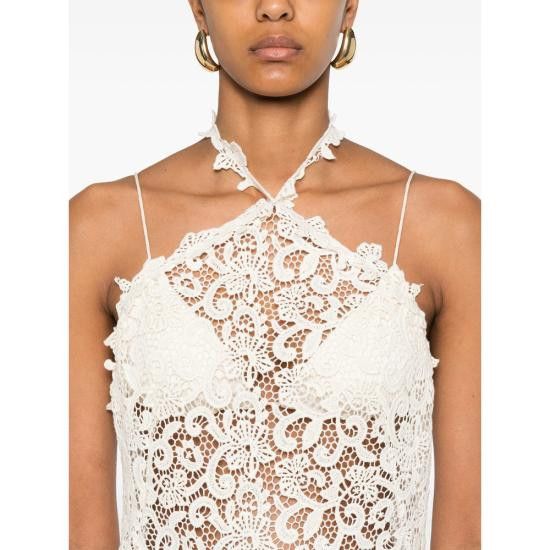 Ermanno Scervino ERMANNO SCERVINO Women Dresses D464Q603HGJ 10602 WHITE Size M / US 6-8 / IT 42-44 - 4 Thumbnail