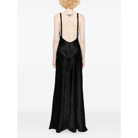 Alexander McQueen ALEXANDER MCQUEEN Women Dresses 807985 QEAFP 1000 BLACK Size S / US 4 / IT 40 - 4 Thumbnail