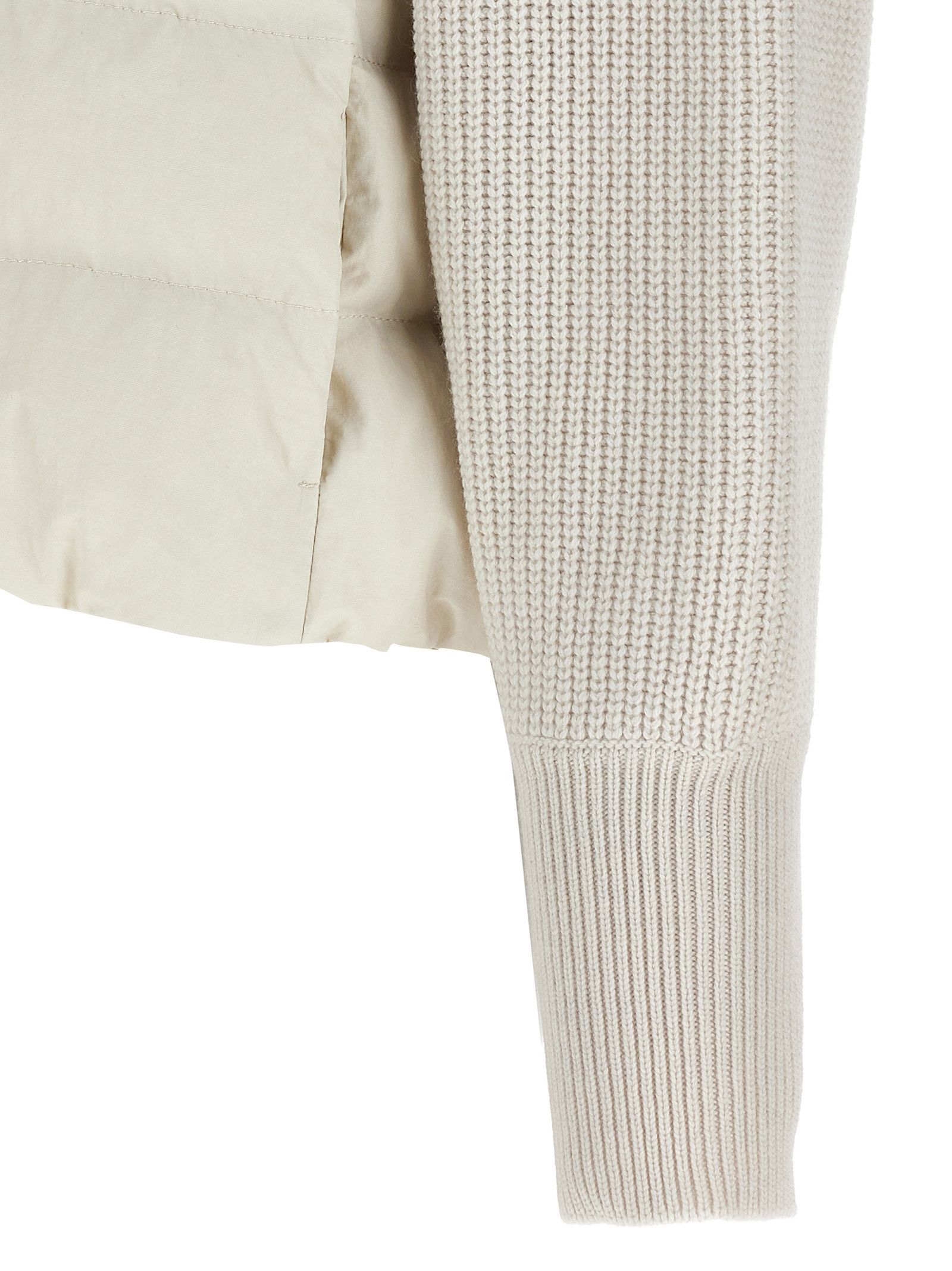 Brunello Cucinelli Two-Material Puffer Jacket Size M / US 6-8 / IT 42-44 - 4 Thumbnail