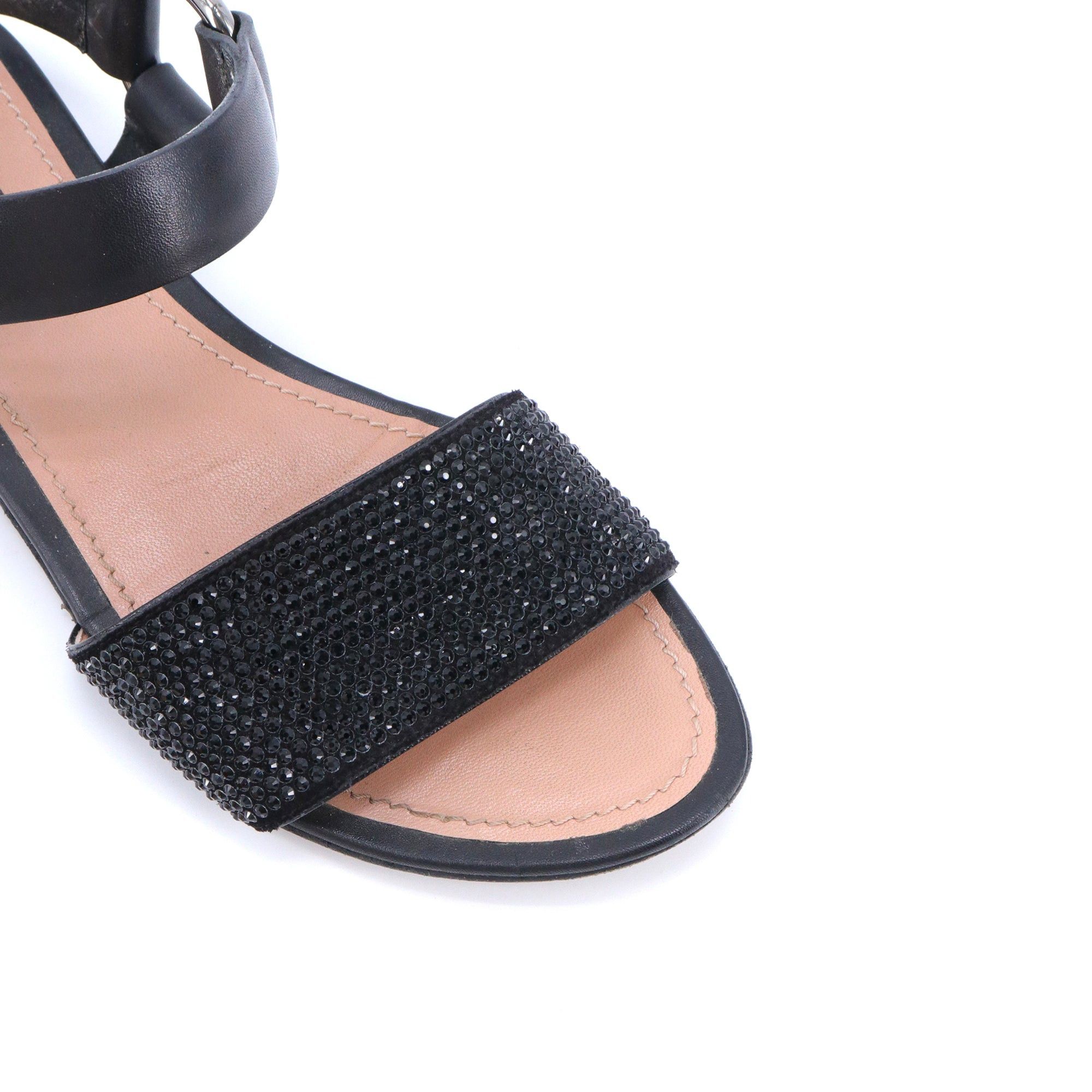 Louis Vuitton LOUIS VUITTON - Louis Vuitton sandals in black leather (size 36) Size US 5 / IT 35 - 4 Thumbnail