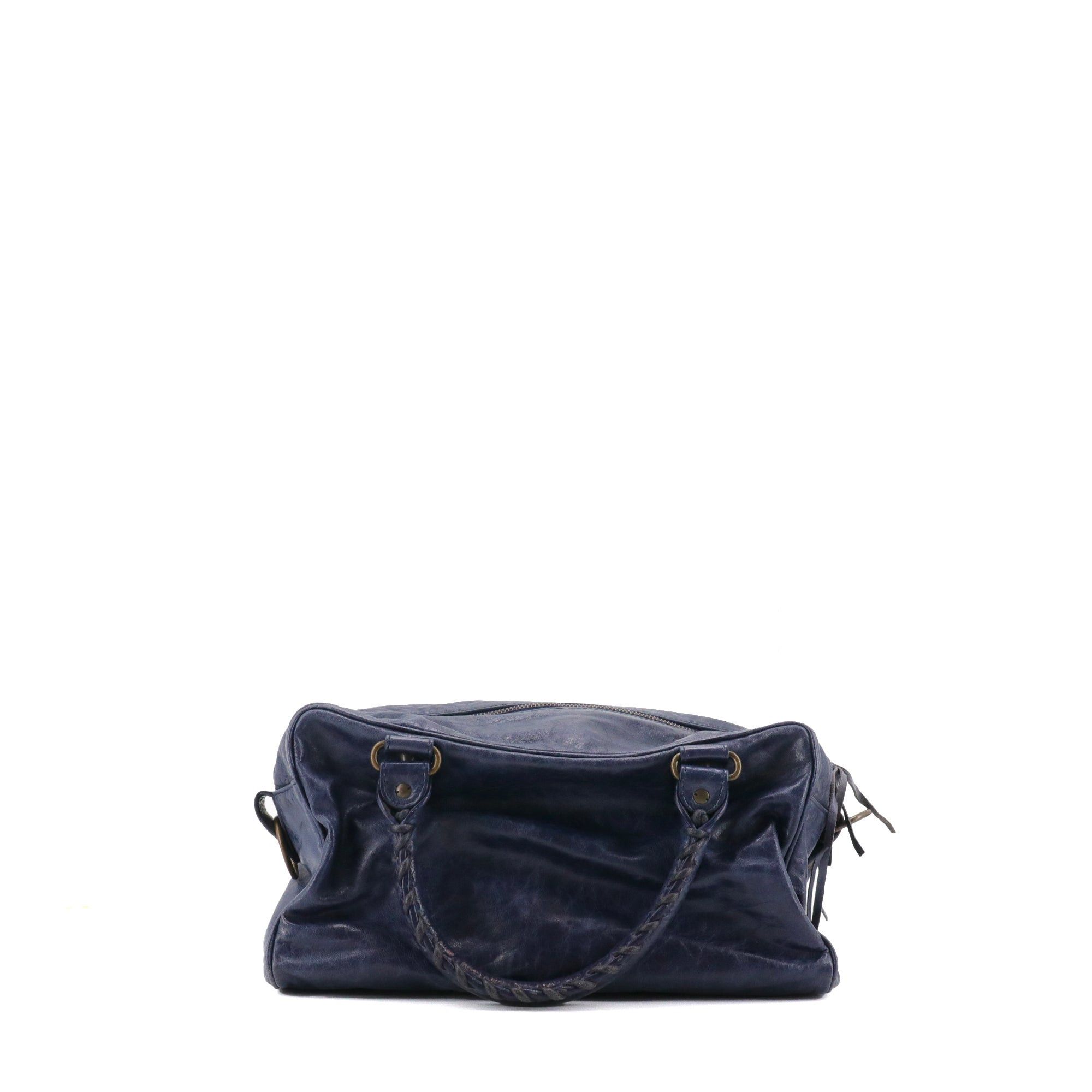 Balenciaga BALENCIAGA - Balenciaga City handbag in navy blue leather Size ONE SIZE - 3 Thumbnail