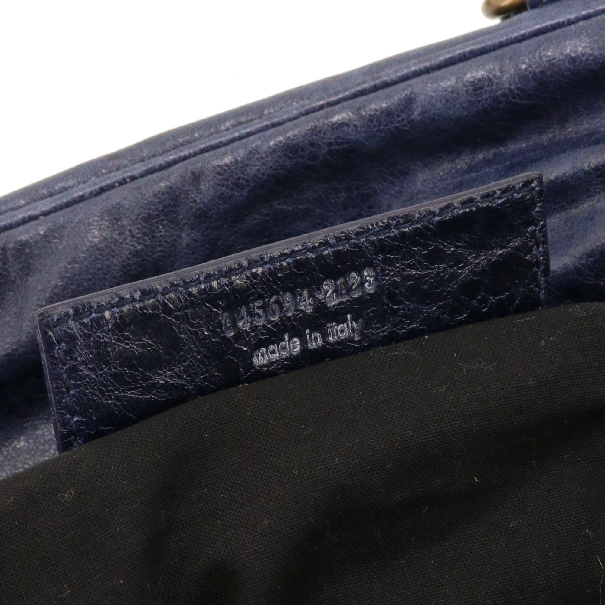 Balenciaga BALENCIAGA - Balenciaga City handbag in navy blue leather Size ONE SIZE - 11 Thumbnail