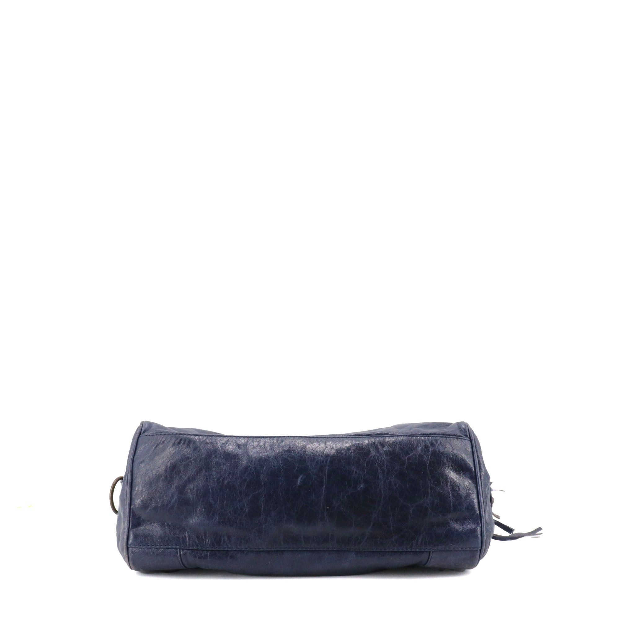 Balenciaga BALENCIAGA - Balenciaga City handbag in navy blue leather Size ONE SIZE - 4 Thumbnail