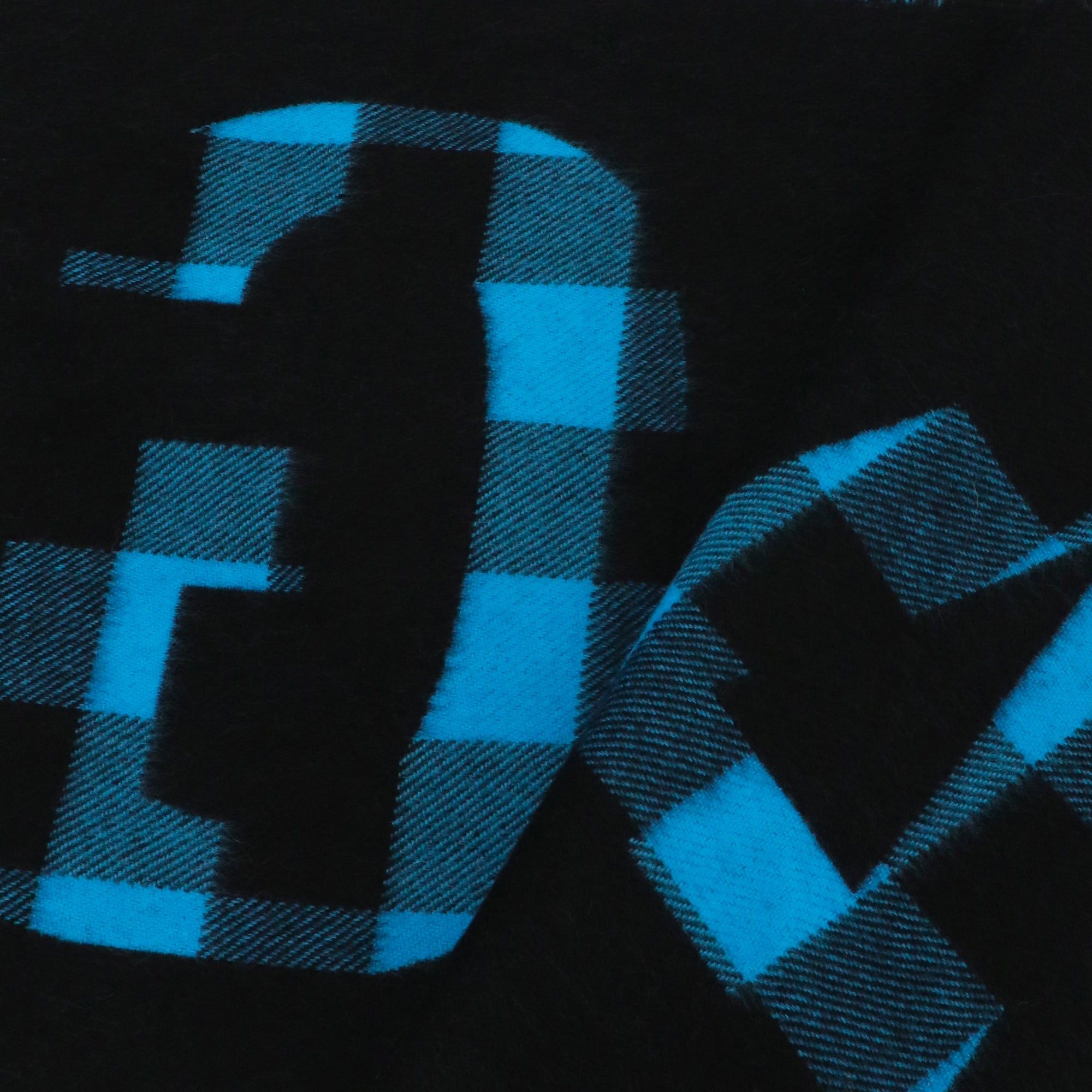 Balenciaga BALENCIAGA - Balenciaga black and blue wool scarf Size ONE SIZE - 4 Thumbnail