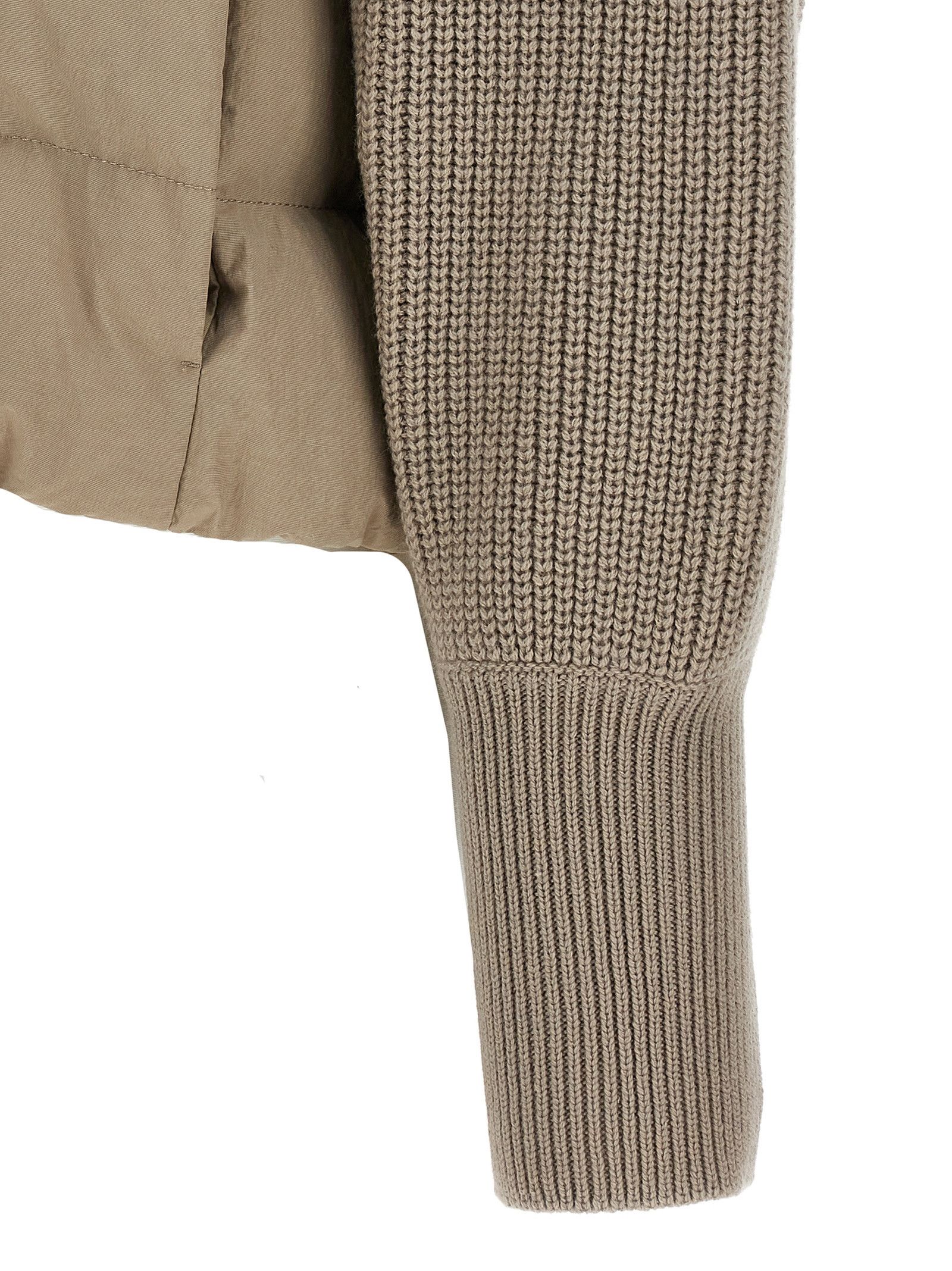Brunello Cucinelli Two-Material Puffer Jacket Size M / US 6-8 / IT 42-44 - 4 Thumbnail
