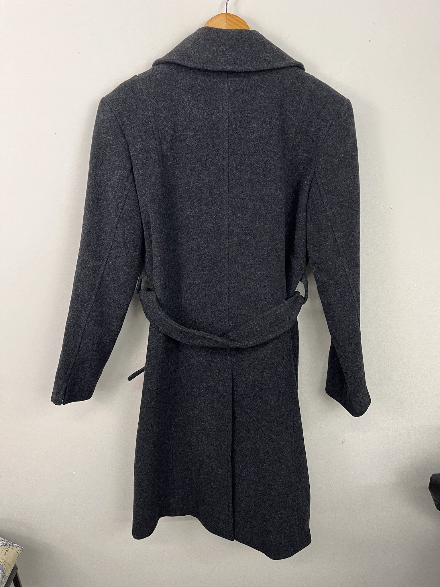 Vintage Vintage Wool Jacket 90s Wool Belted Long Jacket Size S Size US S / EU 44-46 / 1 - 3 Thumbnail