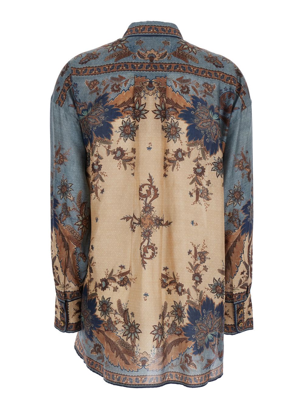 Zimmermann 'Ascension' Multicolor Shirt with Classic Collar and All-Over Print in Silk Woman Size S / US 4 / IT 40 - 2 Thumbnail