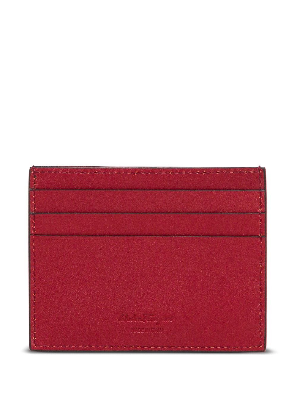 Salvatore Ferragamo 'Revival' Black Cardholder with Gancini buckle on the front in Leather Man Size ONE SIZE - 2 Thumbnail