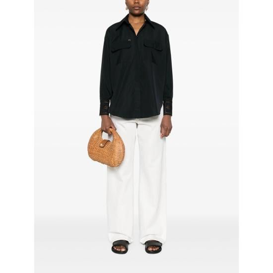 Elisabetta Franchi ELISABETTA FRANCHI Women Shirts CA121 NERO BLACK Size XS / US 0-2 / IT 36-38 - 5 Thumbnail