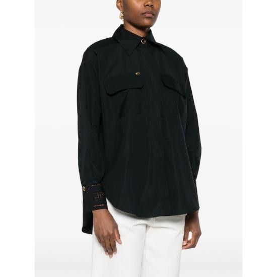 Elisabetta Franchi ELISABETTA FRANCHI Women Shirts CA121 NERO BLACK Size XS / US 0-2 / IT 36-38 - 2 Thumbnail