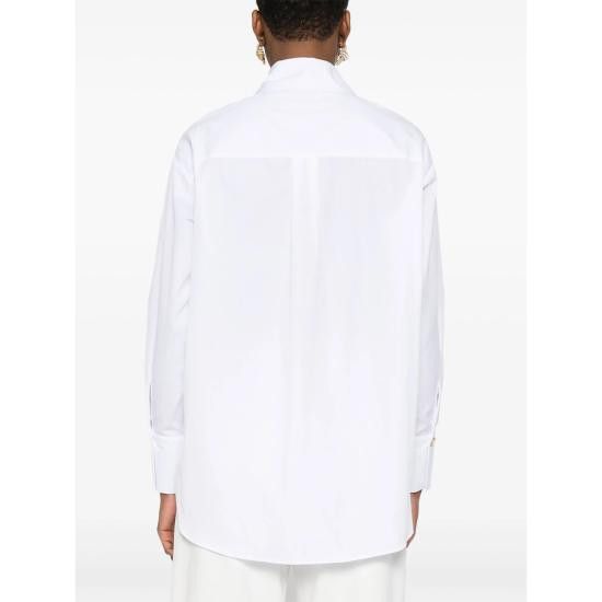 Elisabetta Franchi ELISABETTA FRANCHI Women Shirts CA121 BIANC WHITE Size M / US 6-8 / IT 42-44 - 3 Thumbnail