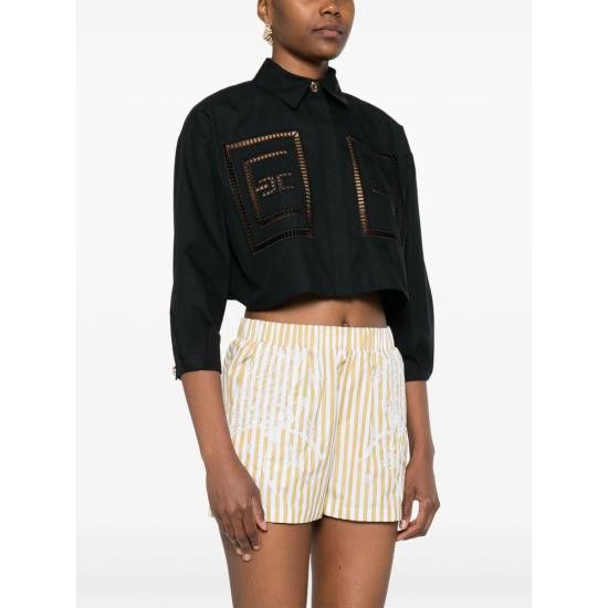 Elisabetta Franchi ELISABETTA FRANCHI Women Shirts CA050 NERO BLACK Size M / US 6-8 / IT 42-44 - 3 Thumbnail