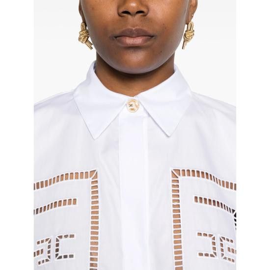 Elisabetta Franchi ELISABETTA FRANCHI Women Shirts CA050 BIANC WHITE Size M / US 6-8 / IT 42-44 - 3 Thumbnail