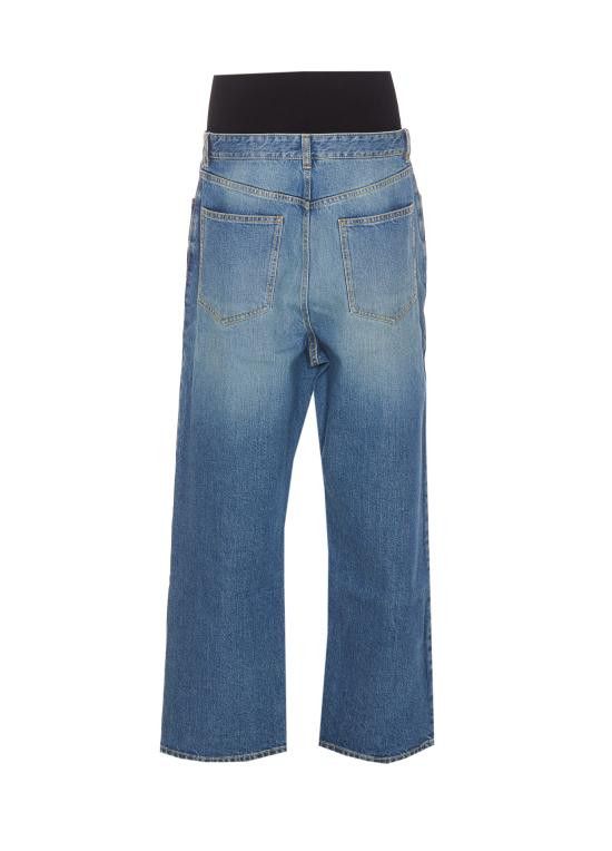 Alaia ALAIA Women Denim Pants AA9P0155T5364 525 Blue Size 26" / US 2 / IT 38 - 2 Thumbnail