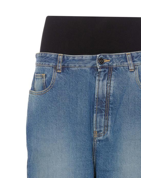 Alaia ALAIA Women Denim Pants AA9P0155T5364 525 Blue Size 26" / US 2 / IT 38 - 4 Thumbnail